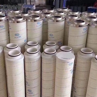 Substituição de um filtro de óleo hidráulico de 5 microns para uma bomba de escavadeira