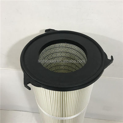 Cartucho de filtro de poeira colector Alta eficiência 99,5% 0,5 μm Porosidade
