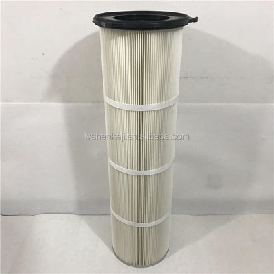 Cartucho de filtro de poeira colector Alta eficiência 99,5% 0,5 μm Porosidade