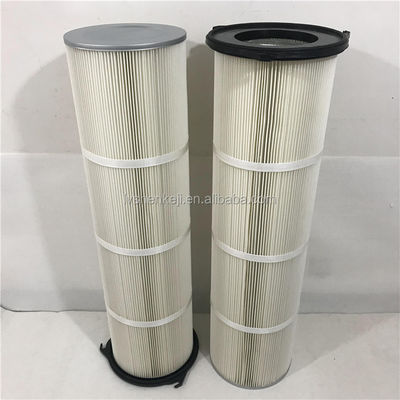 Cartucho de filtro de poeira colector Alta eficiência 99,5% 0,5 μm Porosidade