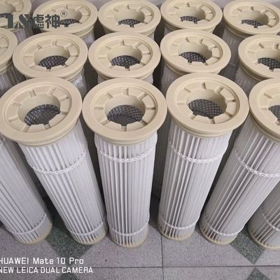 Cartucho de filtro de poeira industrial HEPA Cyclone 3 Lugs Coletor de flange para turbina a gás
