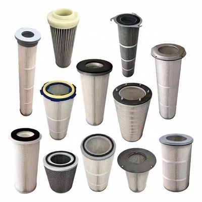 Coletor de cartuchos de filtro de poeira revestido de 0,5 μm para máquina de jato